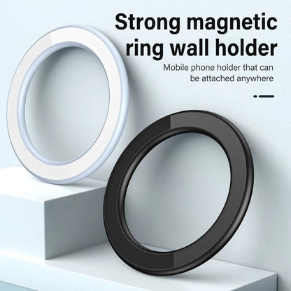 Strong Magnetic Ring Wall Mobile Phone Holder Wall Bracket Car Phone Stand Powerful Magnet Car Mount for Iphone 15 14 13 Xiaomi